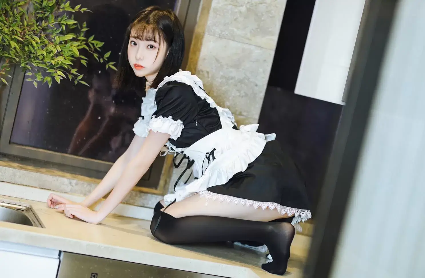 许岚LAN – 短裙女仆 [40P]