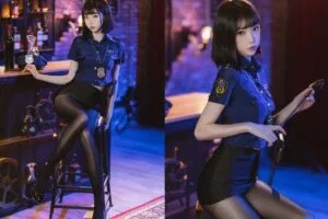 许岚LAN –  黑丝女警