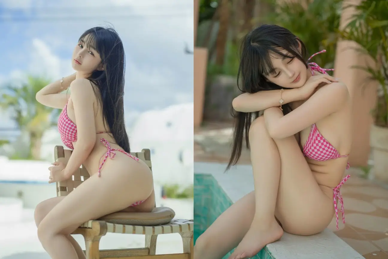 桜井宁宁 – 粉色比基尼 微风